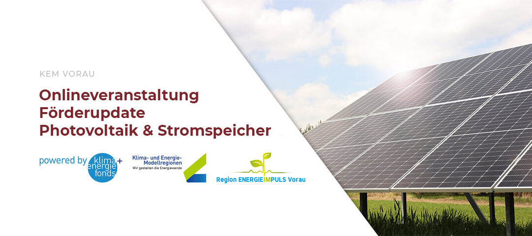 Online-Informationsabend: Aktuelle Förderungen Photovoltaik & Stromspeicher